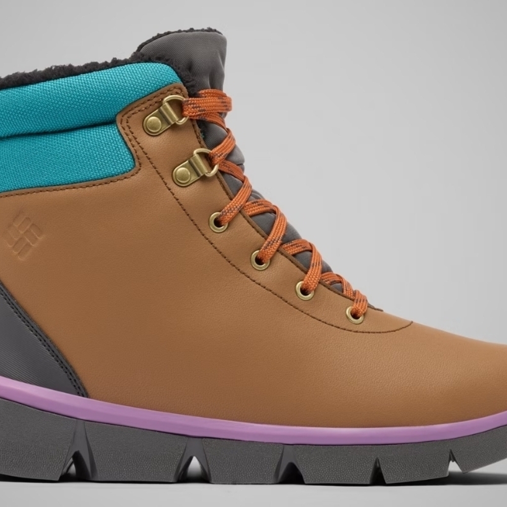 Columbia Women's Keetley Tan and Teal Winter Boots